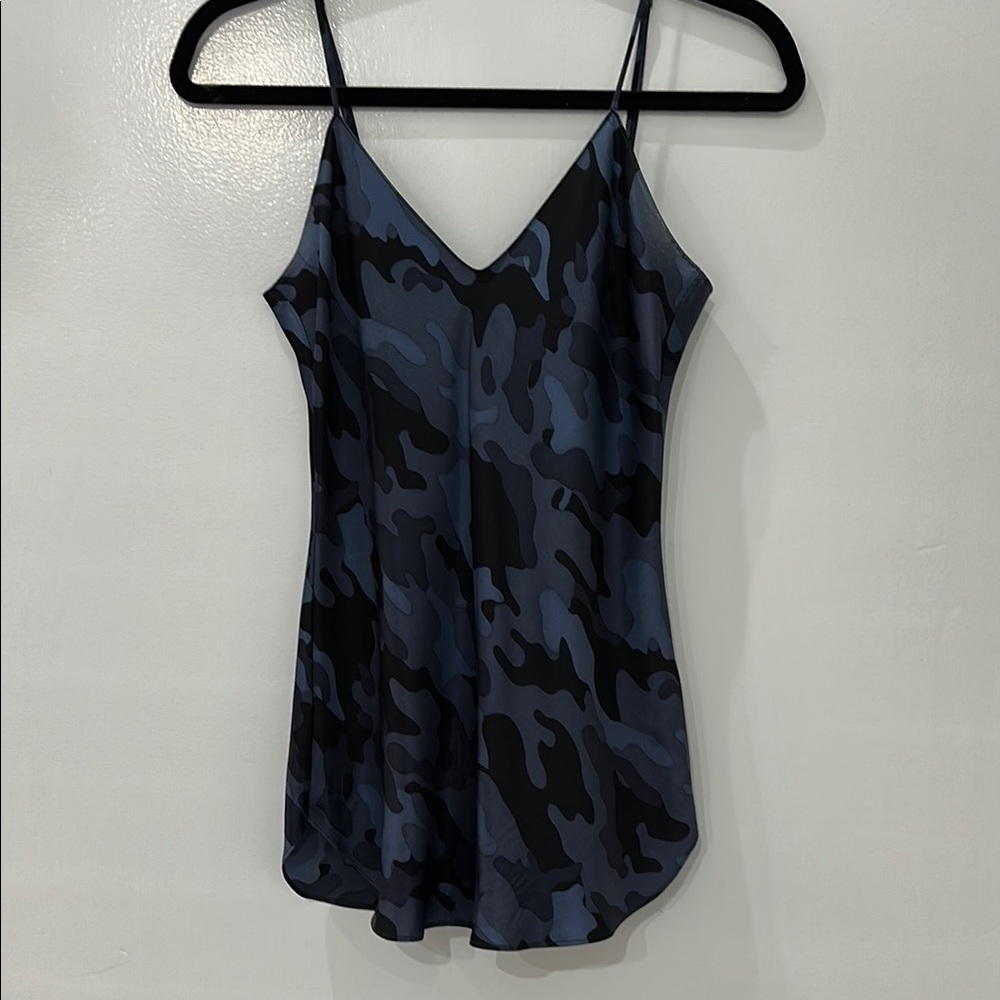 Nili Lotan sz S Camouflage Spaghetti Strap Top